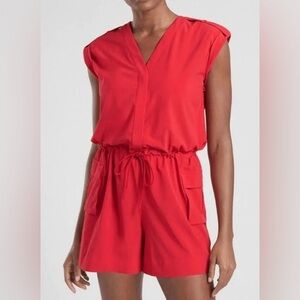Athleta Red Romper